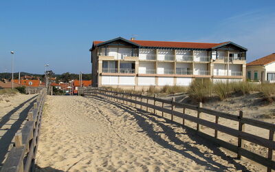 Mimizan 321: Sand, Eigentum, Himmel, Haus, Die Architektur, Strand, Gebäude, Grundeigentum, Zuhause, Zaun