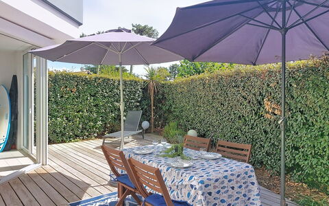 Artémis: Möbel, Gartenmöbel, Stuhl, Regenschirm, Tabelle, Tisch Im Freien, Schatten, Garten, Küche & Esszimmer Tisch