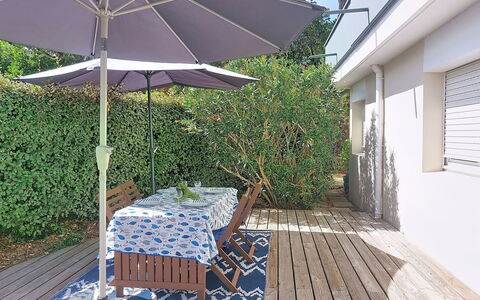 Artémis: Möbel, Gartenmöbel, Stuhl, Regenschirm, Tabelle, Tisch Im Freien, Schatten, Küche & Esszimmer Tisch, Garten, Blumentopf