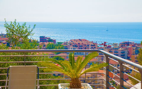 Villa Il Poggiolo Apartments - Diano Marina: Eigentum, Balkon, Majorelle Blue, Grundeigentum, Gebäude, Baum, Eigentumswohnung, Pflanze, Wohnung, Resort