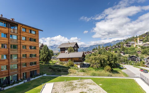 Vercorin 9000: Gebäude, Wohnung, Gebirge, Eigentumswohnung, Planke, Hotel, Alpen, Blockhaus, Bergdorf, Balkon