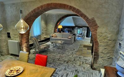 Suite del Duca: Bogen, Zimmer, Gebäude, Die Architektur, Interior Design, Gewölbe, Steinofen, Haus, Möbel, Wohnzimmer