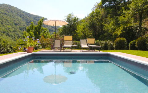 La Casa del Nonno: Wasser, Pflanze, Eigentum, Schwimmbad, Himmel, Azurblau, Baum, Gebäude, Schatten, Freizeit