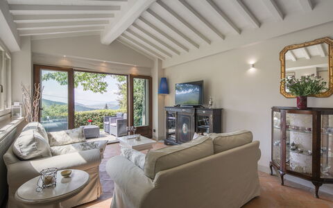 Villa Ginestra: Eigentum, Zimmer, Decke, Interior Design, Möbel, Gebäude, Wohnzimmer, Haus, Grundeigentum, Zuhause