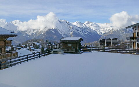 Grenier 5: Schnee, Berg, Bergforms, Gebirge, Winter, Himmel, Alpen, Bergstation, Wolke, Die Architektur