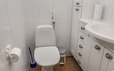 Karhunvartijan Linna B14: Toilleten Sitz, Badezimmer, Toilette, Armatur, Bad Sink, Sinken, Weiss, Flooring, Fussboden, Interior Design