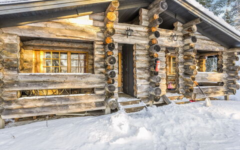 Kuontijärvi B: Holz, Abstellgleis, Hütte, Haus, Zuhause, Planke, Gartenbauten, Blockhaus, Hartholz, Veranda