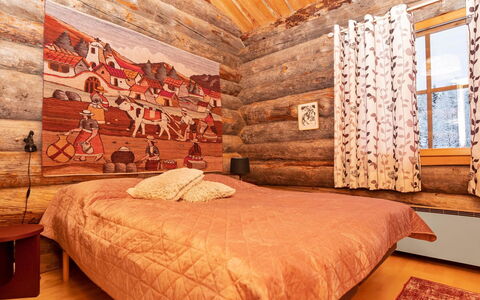 Tähtiruka 3: Schlafzimmer, Holz, Bettdecke, Bett, Bedding, Flooring, Interior Design, Fussboden, Decke, Bettrahmen