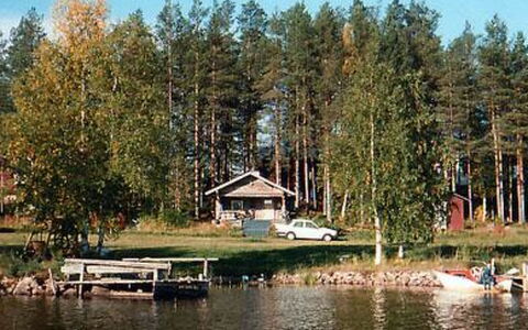 Raanumökki Ii: Holz, Hütte, Blockhaus, Wald, Schuppen, Gartenbauten, Lärche, Wald, Holzbeize