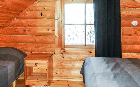 Tikkatupa: Holz, Hütte, Blockhaus, Wald, Schuppen, Gartenbauten, Lärche, Wald, Holzbeize
