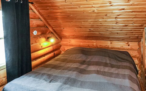 Tikkatupa: Holz, Hütte, Blockhaus, Wald, Schuppen, Gartenbauten, Lärche, Wald, Holzbeize
