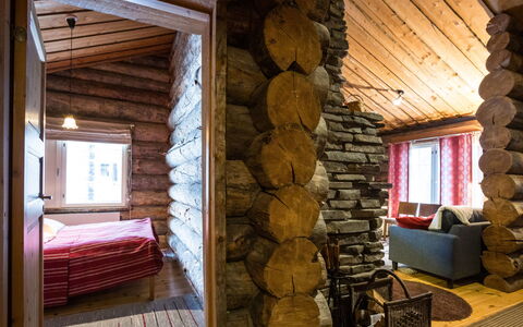 Lomaylläs D58 Palovaarankaarre 11B: Hütte, Haus, Zuhause, Gartenbauten, Abstellgleis, Blockhaus, Bauernhaus, Estate, Schuppen, Garten