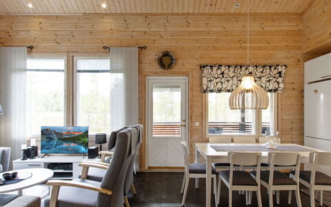 Päivänsäde 8 Lapinkulta: Holz, Die Architektur, Dach, Zuhause, Haus, Hütte, Tür, Abstellgleis, Gartenbauten, Hartholz