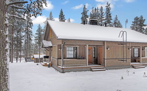 Kurunkynsi Ii: Holz, Hütte, Blockhaus, Wald, Schuppen, Gartenbauten, Lärche, Wald, Holzbeize