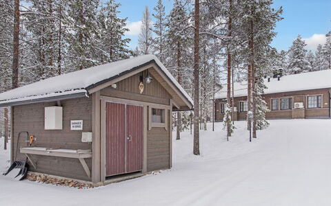 Kurunkynsi Ii: Holz, Hütte, Blockhaus, Wald, Schuppen, Gartenbauten, Lärche, Wald, Holzbeize