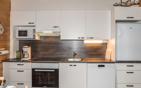 Lähikaltio 316: Küche, Küchengerät, Countertop, Holz, Cabinetry, Möbel, Major Appliance, Herd, Interior Design, Haushaltsgerät