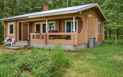 Koivuranta: Holz, Hütte, Blockhaus, Wald, Schuppen, Gartenbauten, Lärche, Wald, Holzbeize