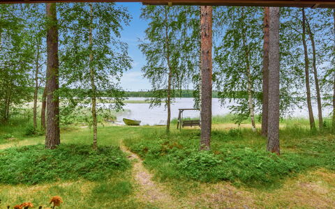 Koivuranta: Holz, Hütte, Blockhaus, Wald, Schuppen, Gartenbauten, Lärche, Wald, Holzbeize