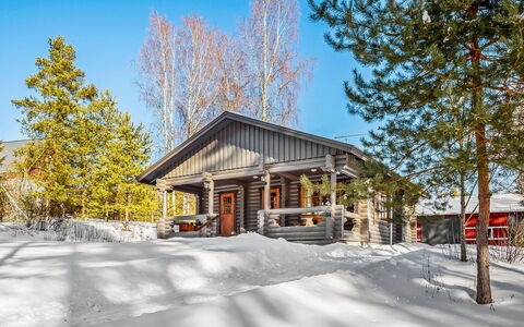 Marttalanmäki: Schnee, Baum, Winter, Holz, Ast, Haus, Zuhause, Hütte, Dach, Einfrieren