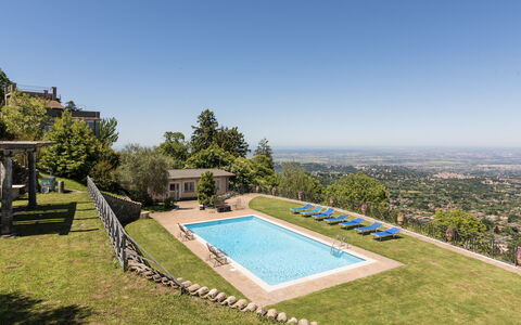 Rocca di Papa 102: Blau, Schwimmbad, Freizeit, Estate, Villa, Bauernhaus, Hazienda, Eco Hotel, Resort