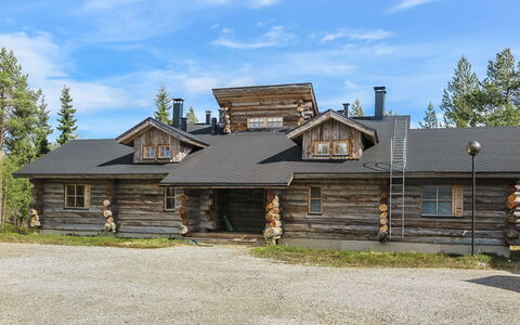 Tokkapirtti 3: Holz, Hütte, Blockhaus, Wald, Schuppen, Gartenbauten, Lärche, Wald, Holzbeize