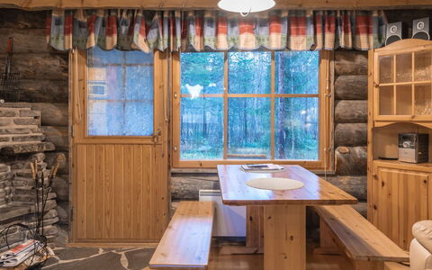 Tokkapirtti 3: Holz, Hütte, Blockhaus, Wald, Schuppen, Gartenbauten, Lärche, Wald, Holzbeize
