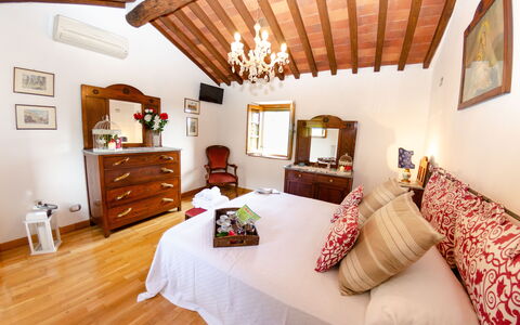 Alla Piazzetta Proprietà: Zimmer, Schlafzimmer, Möbel, Eigentum, Interior Design, Decke, Bett, Gebäude, Bettdecke, Haus