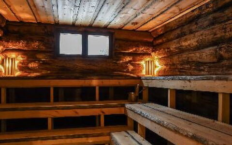 Puikkokoski: Holz, Hütte, Blockhaus, Wald, Schuppen, Gartenbauten, Lärche, Wald, Holzbeize
