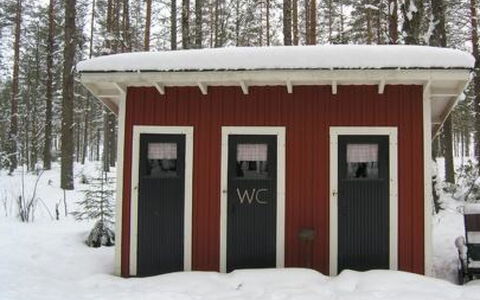 Puikkokoski: Holz, Hütte, Blockhaus, Wald, Schuppen, Gartenbauten, Lärche, Wald, Holzbeize