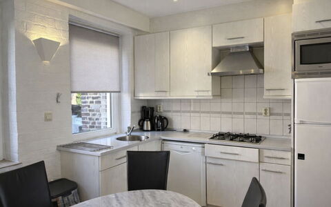 Bungalowpark Landsrade: Möbel, Küche, Countertop, Interior Design, Küchengerät, Major Appliance, Flooring, Decke, Fussboden, Cabinetry