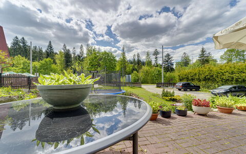 Wisła: Strauch, Garten, Landscaping, Lärche, Immergrün, Garten, Gartenmöbel, Botanischer Garten, Park