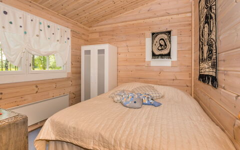 Isoniemi: Holz, Hütte, Blockhaus, Wald, Schuppen, Gartenbauten, Lärche, Wald, Holzbeize