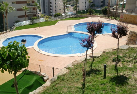 Torre Maestral: Wasser, Pflanze, Eigentum, Gebäude, Schwimmbad, Baum, Urban Design, Gras, Schatten, Wohngebiet