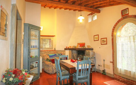Radda in Chianti 850: Zimmer, Eigentum, Gebäude, Möbel, Interior Design, Decke, Haus, Grundeigentum, Esszimmer, Die Architektur