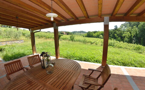 Il Sogno Tra i Vigneti: Eigentum, Veranda, Deck, Grundeigentum, Gebäude, Haus, Zimmer, Zuhause, Holzbeize, Hartholz