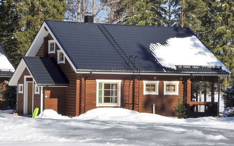 Purnuranta B: Holz, Hütte, Blockhaus, Wald, Schuppen, Gartenbauten, Lärche, Wald, Holzbeize