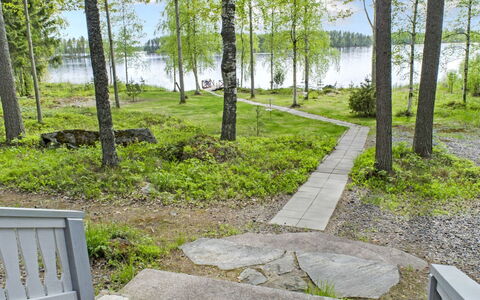 Honkaniemi: Holz, Hütte, Blockhaus, Wald, Schuppen, Gartenbauten, Lärche, Wald, Holzbeize