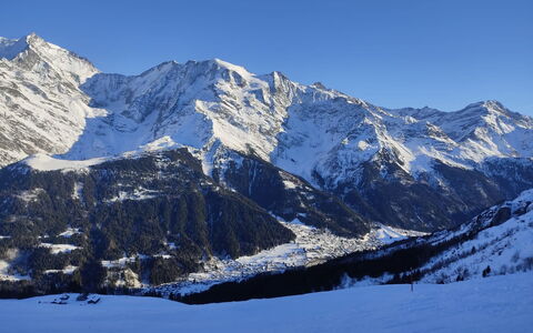 Les Erables: Himmel, Berg, Schnee, Natur, Natürliche Landschaft, Hochland, Steigung, Terrain, Landschaft, Einfrieren