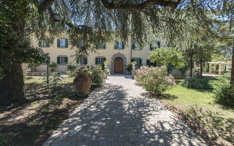 Villa Ivana - Cortona: Eigentum, Haus, Gebäude, Baum, Estate, Grundeigentum, Zuhause, Die Architektur, Himmel, Wohngebiet