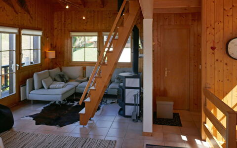 Chalet Didi: Zimmer, Gebäude, Blockhaus, Strahl, Dachgeschoss, Holz, Haus, Interior Design, Möbel