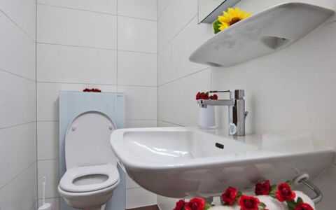 Channa: Badezimmer, Armatur, Toilette, Toilleten Sitz, Bad Sink, Interior Design, Sinken, Flooring, Fussboden, Installation