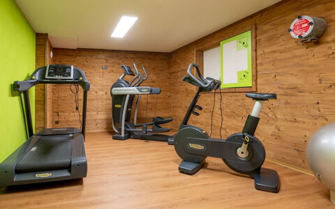 Haus Alpenrose: Trainingsgerät, Holz, Fussboden, Flooring, Trainingsgeräte, Hartholz, Stationäres Fahrrad, Körperliche Fitness, Gebäude