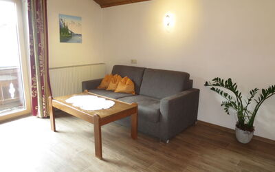 Hof am Schönbach 608.1: Möbel, Couch, Pflanze, Komfort, Gebäude, Holz, Zimmerpflanze, Blumentopf, Tabelle, Wohnzimmer