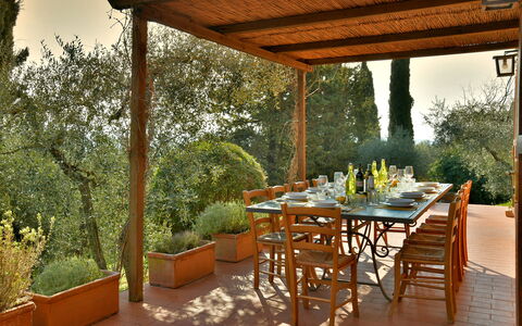 La Capanna: Möbel, Holz, Tabelle, Gartenmöbel, Küche & Esszimmer Tisch, Stuhl, Tisch Im Freien, Schatten, Garten, Terrasse
