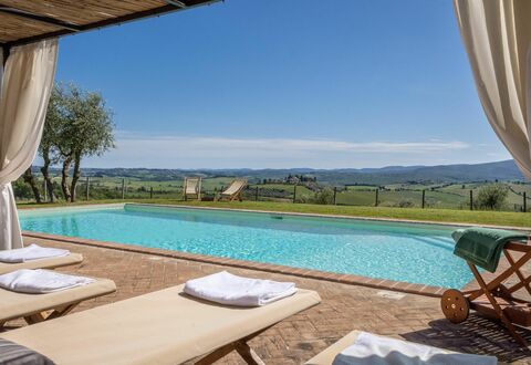 La Corte Di Campalli: Wasser, Himmel, Gebäude, Eigentum, Möbel, Pflanze, Azurblau, Schwimmbad, Schatten, Beleuchtung