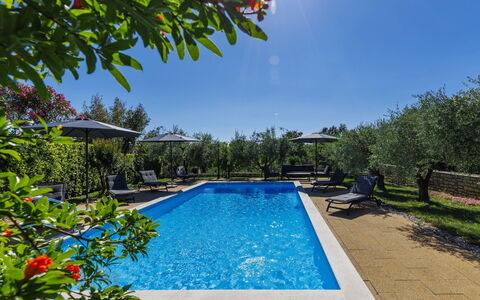 Sandra: Blau, Schwimmbad, Resort, Eco Hotel, Garten, Gartenmöbel, Landscaping, Estate, Hazienda, Sonnenliege