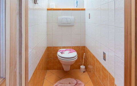 Karasova Ii: Toilleten Sitz, Flooring, Wand, Fussboden, Toilette, Badezimmer, Armatur, Interior Design, Fliese, Installation