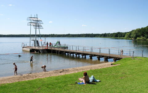 Heike: Wasser, Reservoir, Fluss, Bank, Wasservorräte, See, Seebrücke, Wasserweg, Ufer, Baum