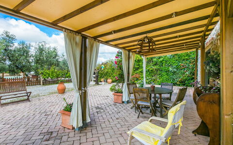 La Casina: Möbel, Eigentum, Pflanze, Stuhl, Schatten, Beleuchtung, Gartenmöbel, Interior Design, Holz, Blumentopf