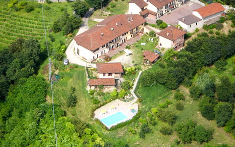 Cortazzone 603: Vogelperspektive, Luftaufnahmen, Eigentum, Estate, Wohngebiet, Haus, Gebäude, Grundeigentum, Villa, Landschaft
